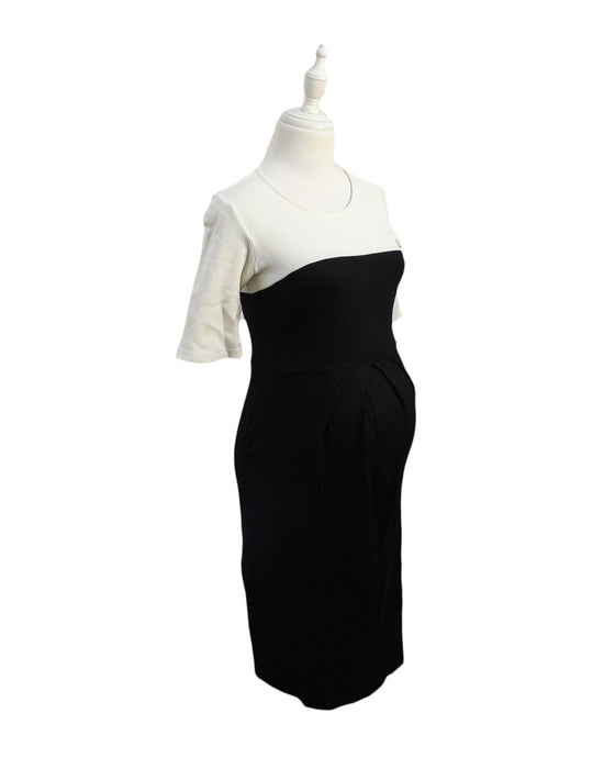 A Black Short Sleeve Dresses from Isabella Oliver in size XS for maternity. (Front View)