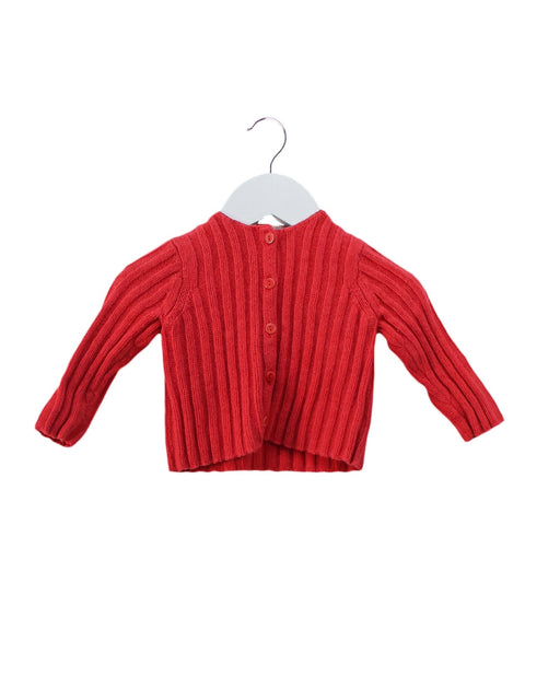 A Pink Cardigans from Bonpoint in size 6-12M for girl. (Front View)