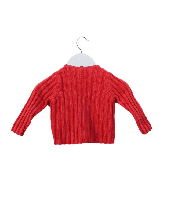 A Pink Cardigans from Bonpoint in size 6-12M for girl. (Back View)