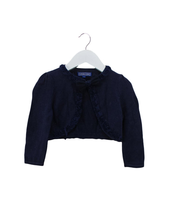 A Navy Cardigans from Nicholas & Bears in size 3T for girl. (Front View)