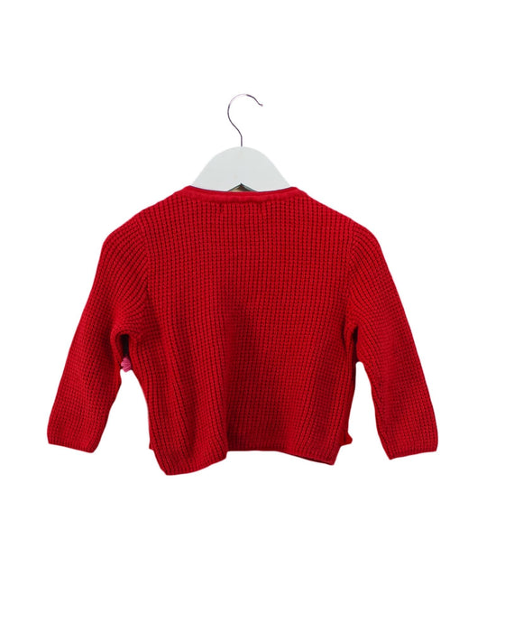 A Red Cardigans from Nicholas & Bears in size 2T for girl. (Back View)