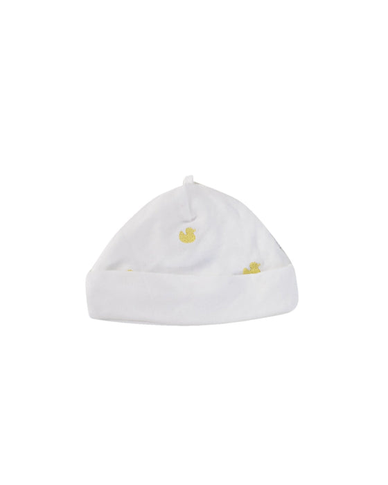 A White Beanies from Jojo Maman Bébé in size Newborn for neutral. (Front View)