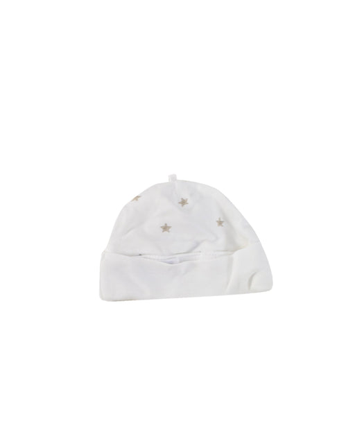 A White Beanies from Jojo Maman Bébé in size Newborn for neutral. (Front View)