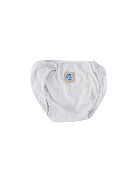 A White Cloth Diapers from Splash About in size 2T for boy. (Front View)