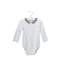 A White Long Sleeve Bodysuits from Jacadi in size 6-12M for boy. (Front View)