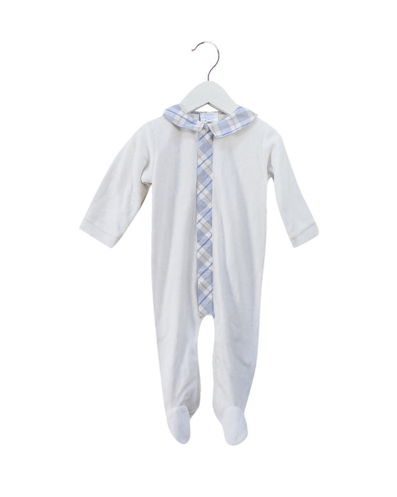 A White Onesies from Jacadi in size 3-6M for boy. (Front View)