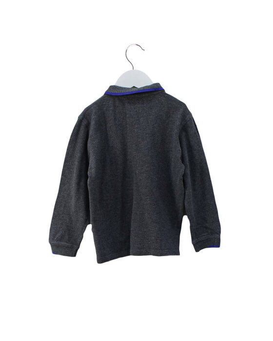 A Grey Long Sleeve Polos from Armani in size 6T for boy. (Back View)