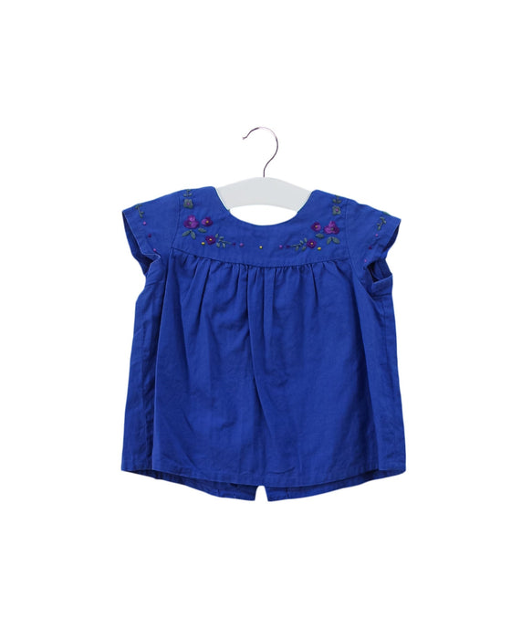 A Blue Short Sleeve Tops from Bonpoint in size 6-12M for girl. (Front View)