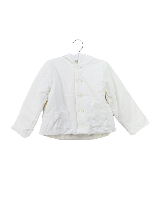 A Ivory Puffer/Quilted Jackets from Petit Bateau in size 18-24M for neutral. (Front View)