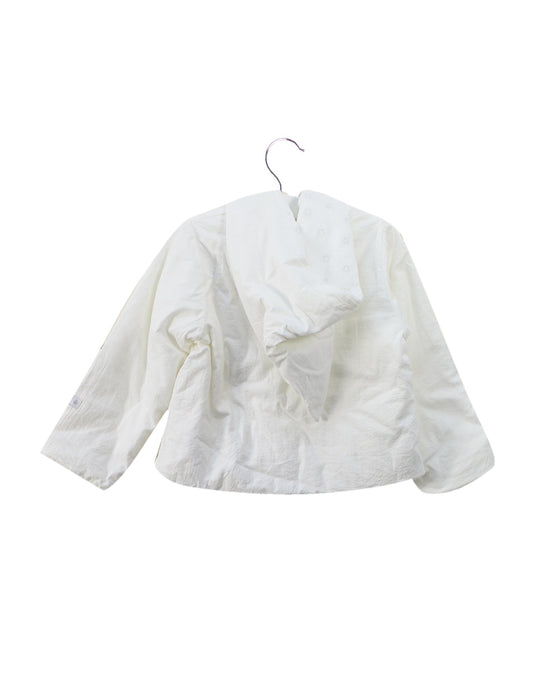 A Ivory Puffer/Quilted Jackets from Petit Bateau in size 18-24M for neutral. (Back View)