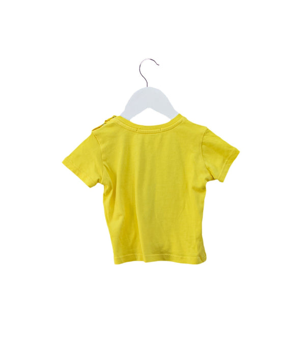 A Yellow Short Sleeve T Shirts from MSGM in size 6-12M for girl. (Back View)