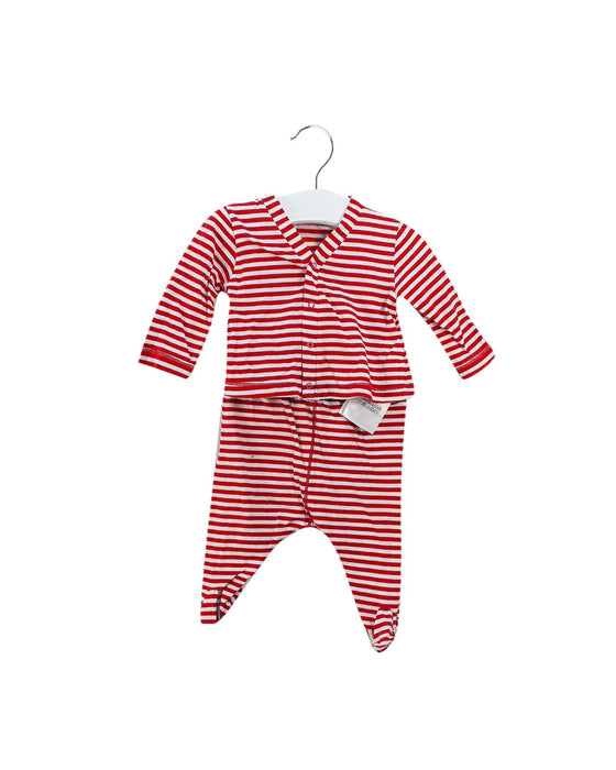 A Red Pyjama Sets from Gucci in size 0-3M for girl. (Front View)