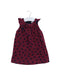 A Red Sleeveless Dresses from Lili Gaufrette in size 6-12M for girl. (Front View)