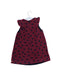 A Red Sleeveless Dresses from Lili Gaufrette in size 6-12M for girl. (Back View)