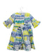 A Multicolour Short Sleeve Dresses from Il Gufo in size 3T for girl. (Back View)