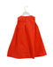 A Orange Sleeveless Dresses from Il Gufo in size 4T for girl. (Back View)