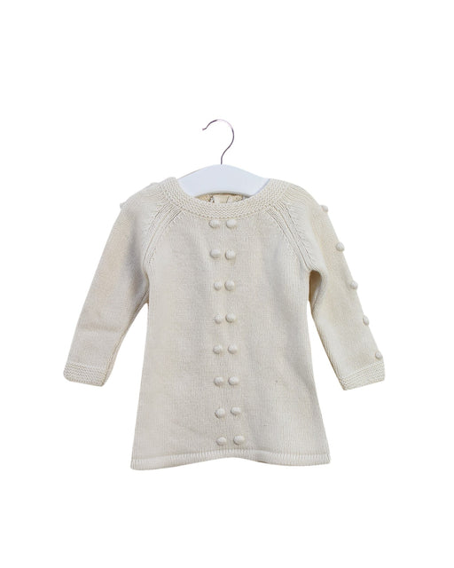 A Ivory Sweater Dresses from Jacadi in size 6-12M for girl. (Front View)