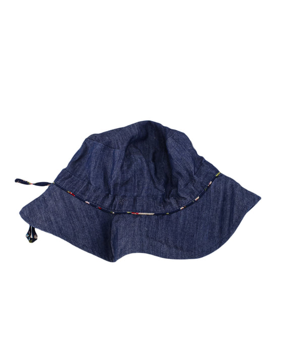 A Navy Sun Hats from Toshi in size O/S for girl. (Front View)