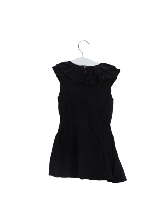 A Black Short Sleeve Dresses from Sonia Rykiel in size 4T for girl. (Back View)