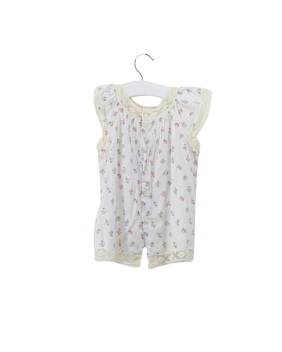 A White Sleeveless Tops from Bonpoint in size 6-12M for girl. (Back View)