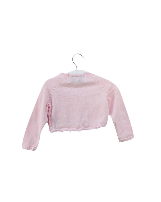 A Pink Cardigans from Chickeeduck in size 6-12M for girl. (Back View)