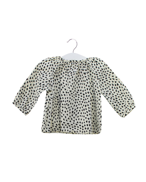 A Black Long Sleeve Tops from Bonpoint in size 6-12M for girl. (Front View)