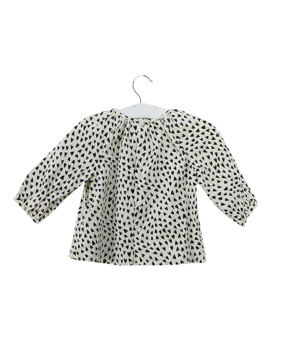 A Black Long Sleeve Tops from Bonpoint in size 6-12M for girl. (Back View)