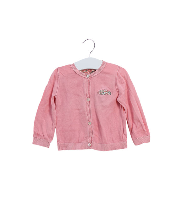 A Pink Cardigans from Bonpoint in size 12-18M for girl. (Front View)