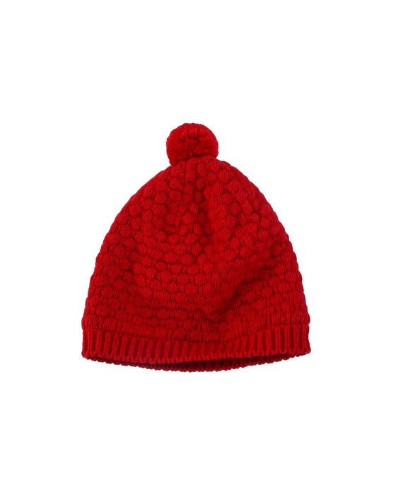 A Red Winter Hats from Jacadi in size O/S for neutral. (Front View)