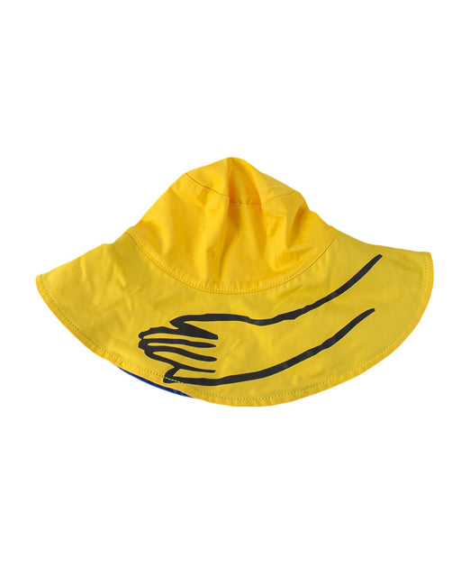 A Yellow Sun Hats from Wolf & Rita in size S for girl. (Front View)