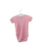 A Pink Short Sleeve Bodysuits from Petit Bateau in size 0-3M for girl. (Back View)