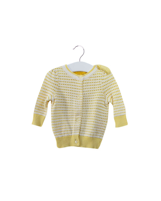 A Yellow Cardigans from Nicholas & Bears in size 6-12M for girl. (Front View)