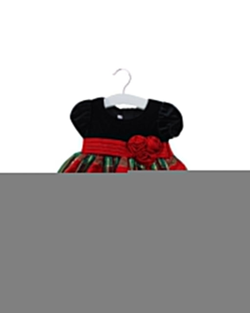 A Red Dress Sets from Bonnie Baby in size 3-6M for girl. (Front View)