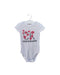 A White Short Sleeve Bodysuits from Calvin Klein in size 3-6M for girl. (Front View)