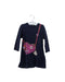 A Navy Long Sleeve Dresses from Little Marc Jacobs in size 12-18M for girl. (Front View)