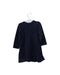 A Navy Long Sleeve Dresses from Little Marc Jacobs in size 12-18M for girl. (Back View)