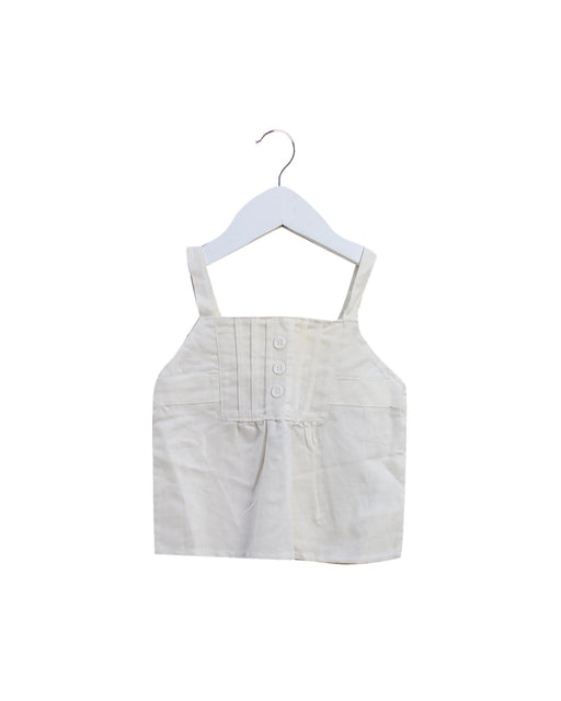 A White Sleeveless Tops from Hilly Chrisp in size 12-18M for girl. (Front View)