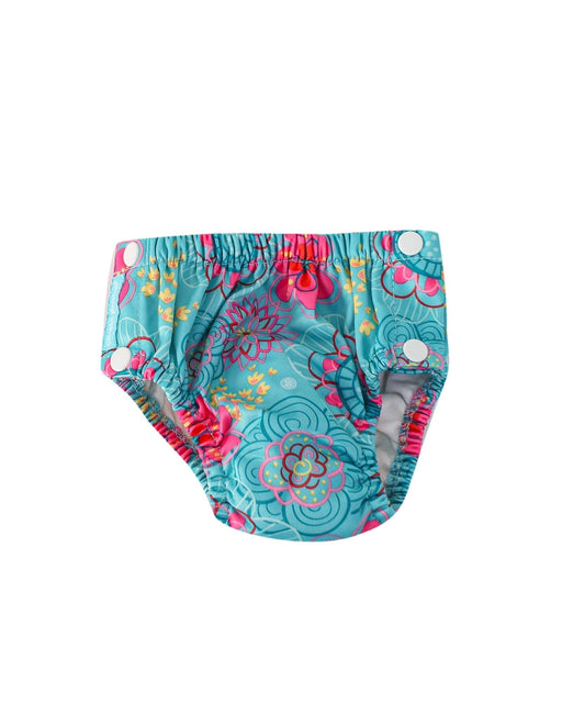 A Blue Cloth Diapers from Charlie Banana in size 12-18M for girl. (Front View)