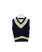A Navy Sweater Vests from Janie & Jack in size 6-12M for boy. (Front View)