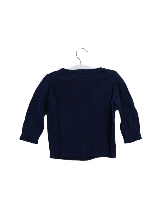 A Navy Knit Sweaters from Seed in size 3-6M for boy. (Back View)