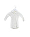A White Long Sleeve Bodysuits from Petit Bateau in size 0-3M for girl. (Front View)