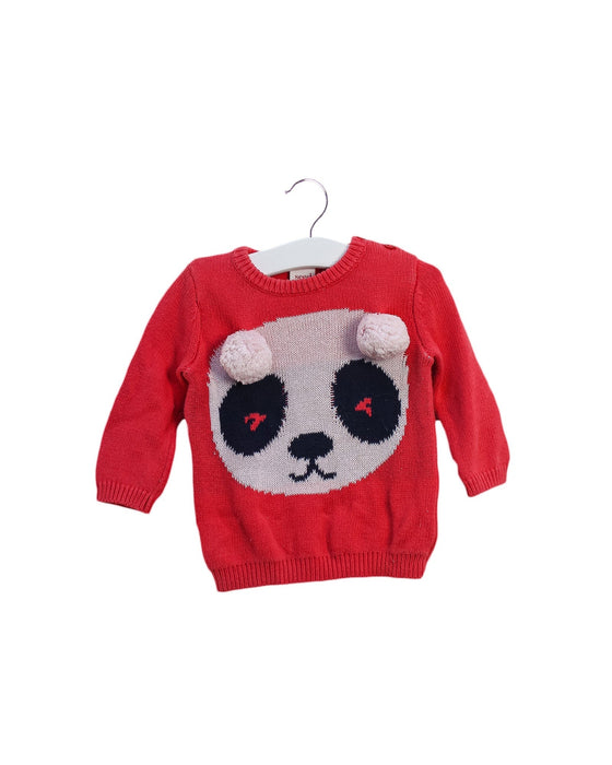 A Pink Crewneck Sweatshirts from Seed in size 0-3M for girl. (Front View)