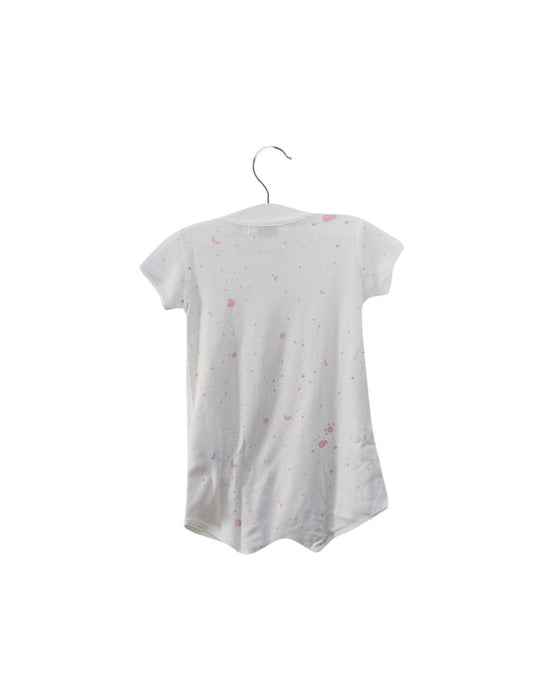 A White Short Sleeve Rompers from Bonpoint in size 6-12M for girl. (Back View)