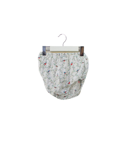 A White Bloomers from Bonton in size 12-18M for girl. (Front View)