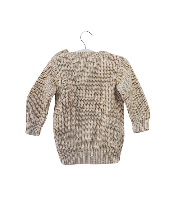 A Beige Knit Sweaters from Miann & Co in size 6-12M for girl. (Back View)