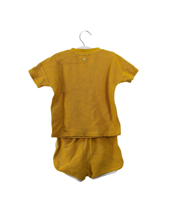A Yellow Shorts Sets from Goldie + Ace in size 6-12M for girl. (Back View)