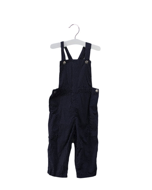 A Navy Long Overalls from Agnes b. in size 6-12M for girl. (Front View)