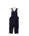 A Navy Long Overalls from Agnes b. in size 6-12M for girl. (Front View)