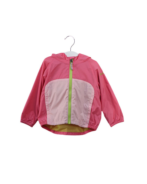 A Pink Lightweight Jackets from Columbia in size 12-18M for girl. (Front View)