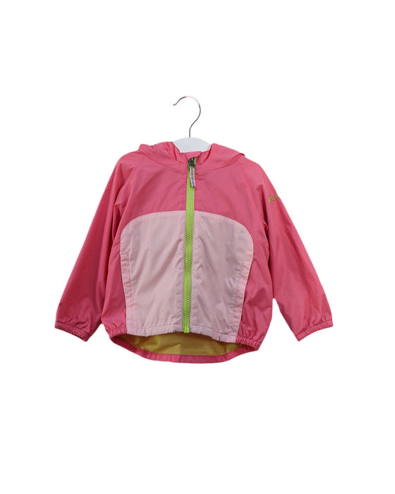 A Pink Lightweight Jackets from Columbia in size 12-18M for girl. (Front View)